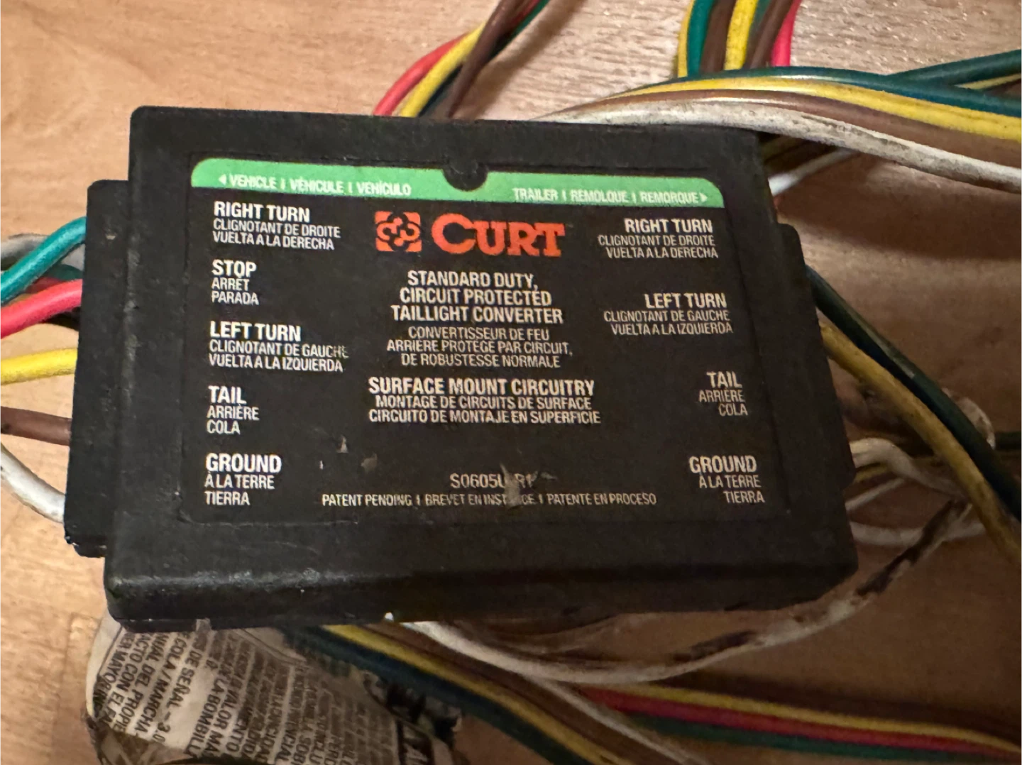 CURT Standard Duty Circuit Protected Trailer Wiring Converter - photo 5