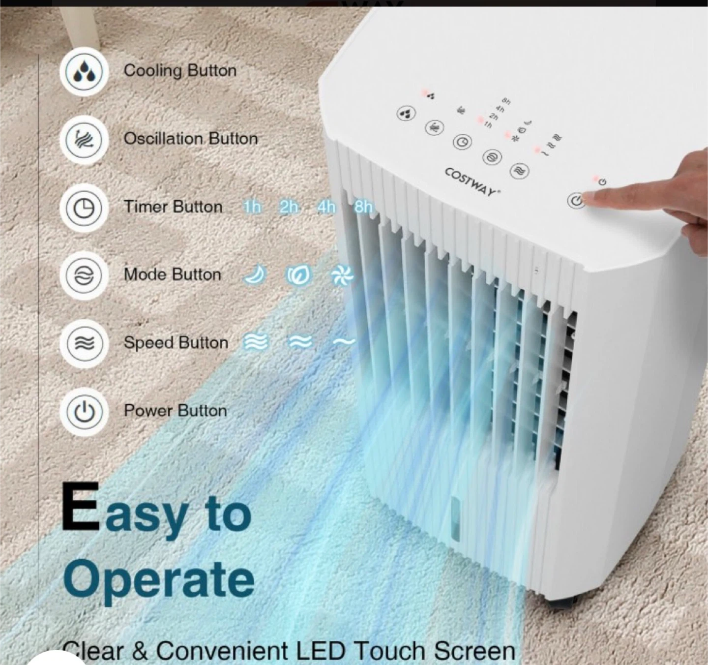 🔥 Brand New Portable 3-in-1 Air Cooler ❄️ - photo 5