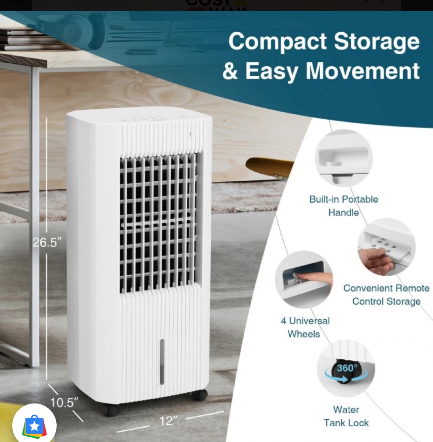 🔥 Brand New Portable 3-in-1 Air Cooler ❄️ - photo 3