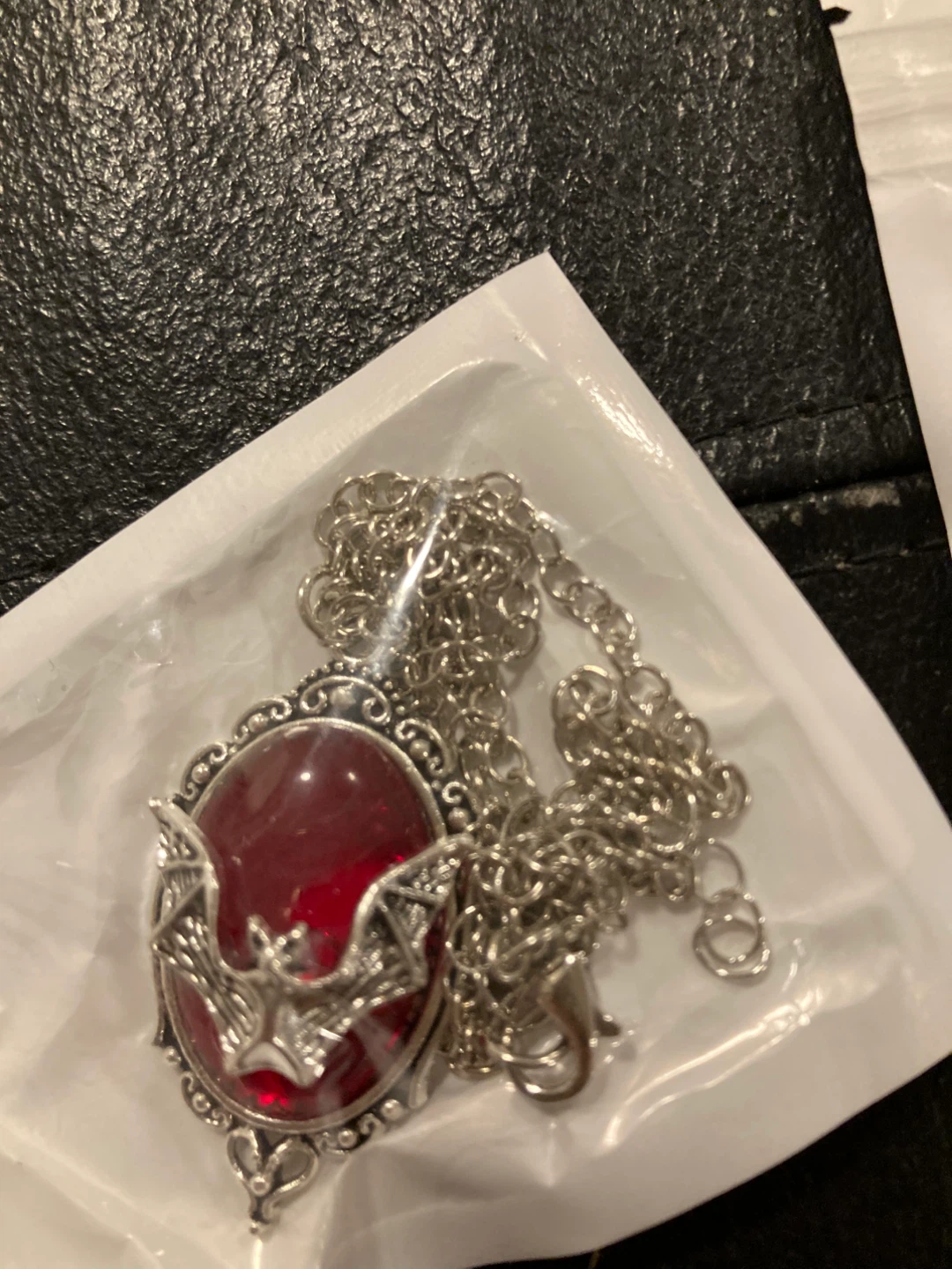 Gothic Bat & Coffin Necklaces (2-Pack)
