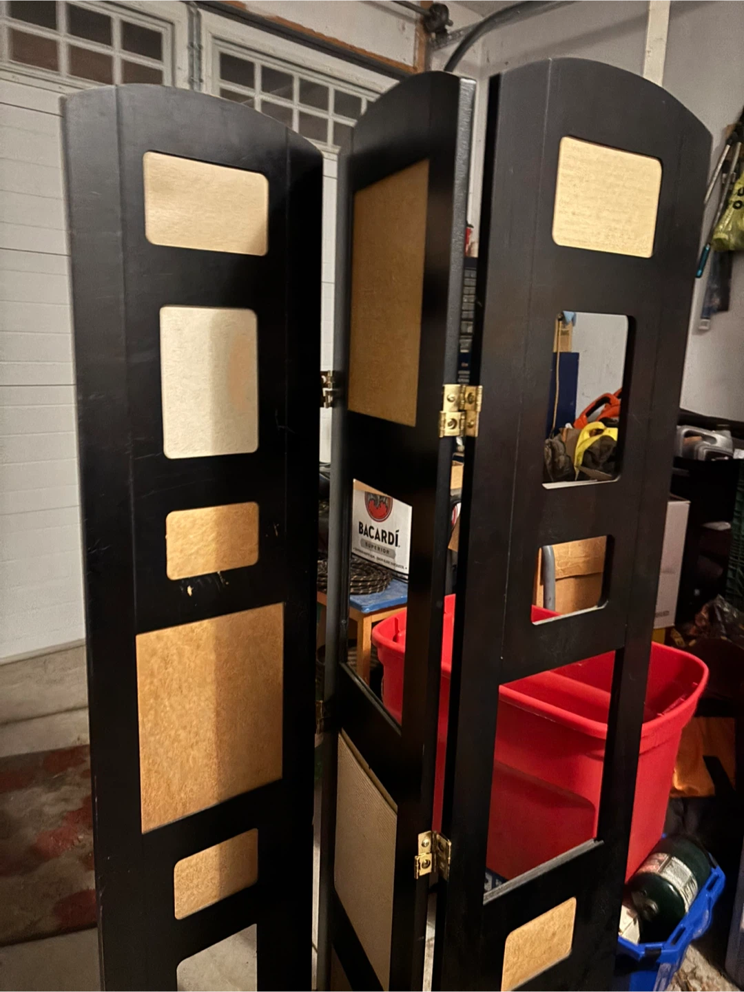 Black Folding Screen Divider photos - photo 2