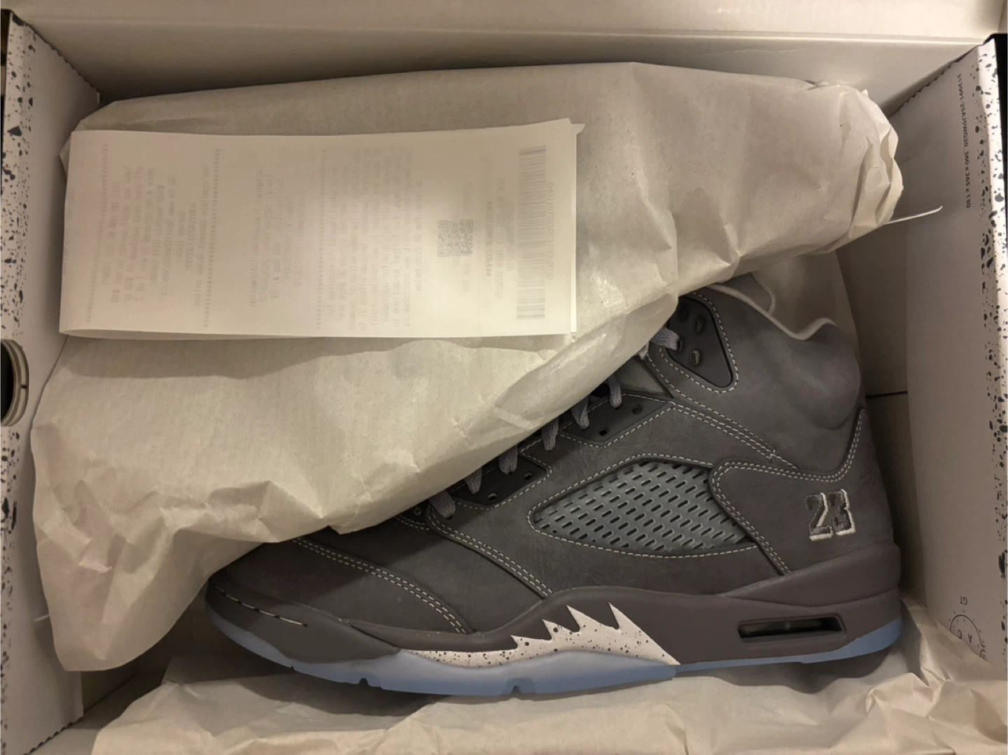 Jordan 5 Retro Wolf Grey size 11