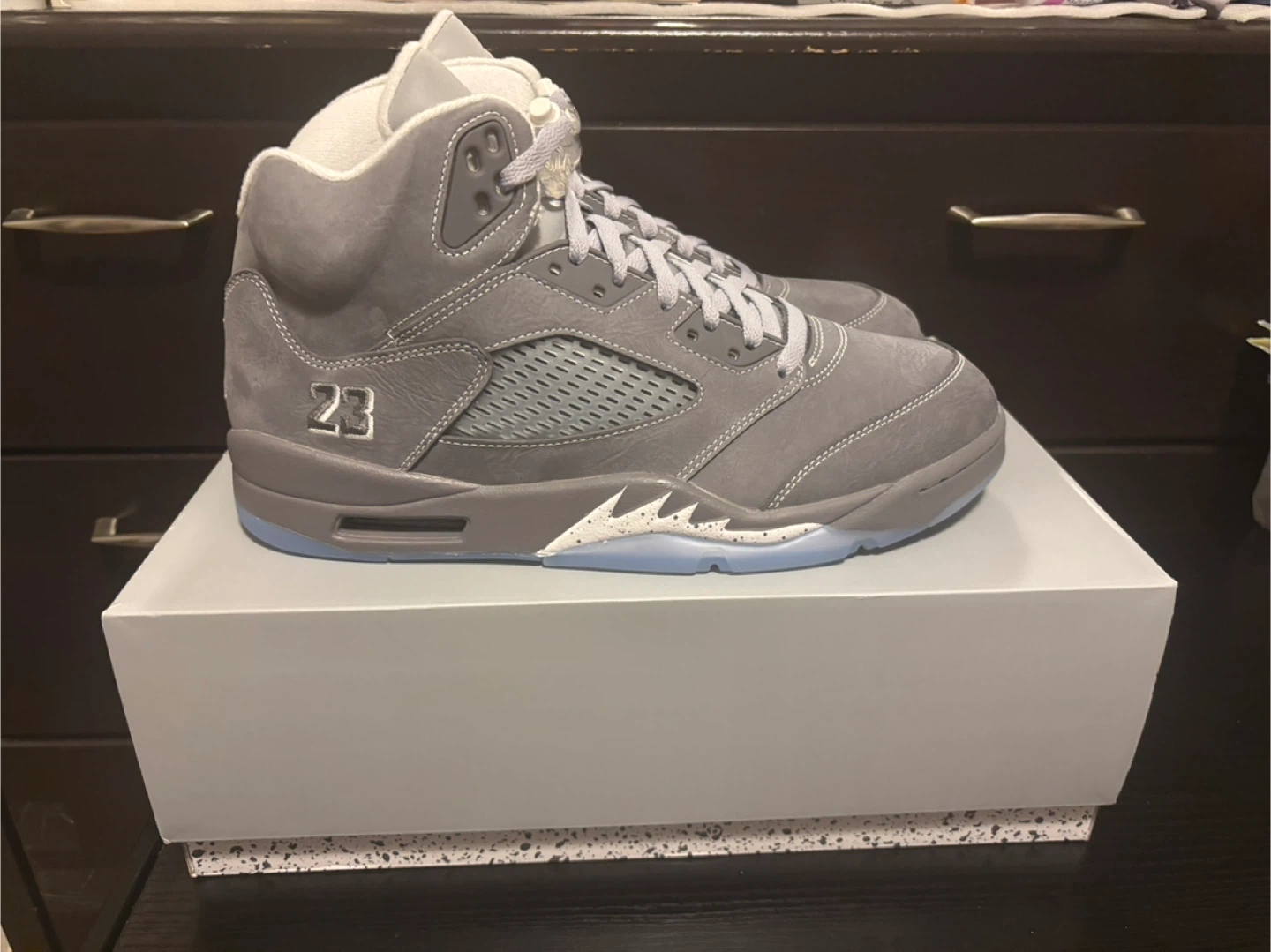 Jordan 5 Retro Wolf Grey size 11 - photo 4