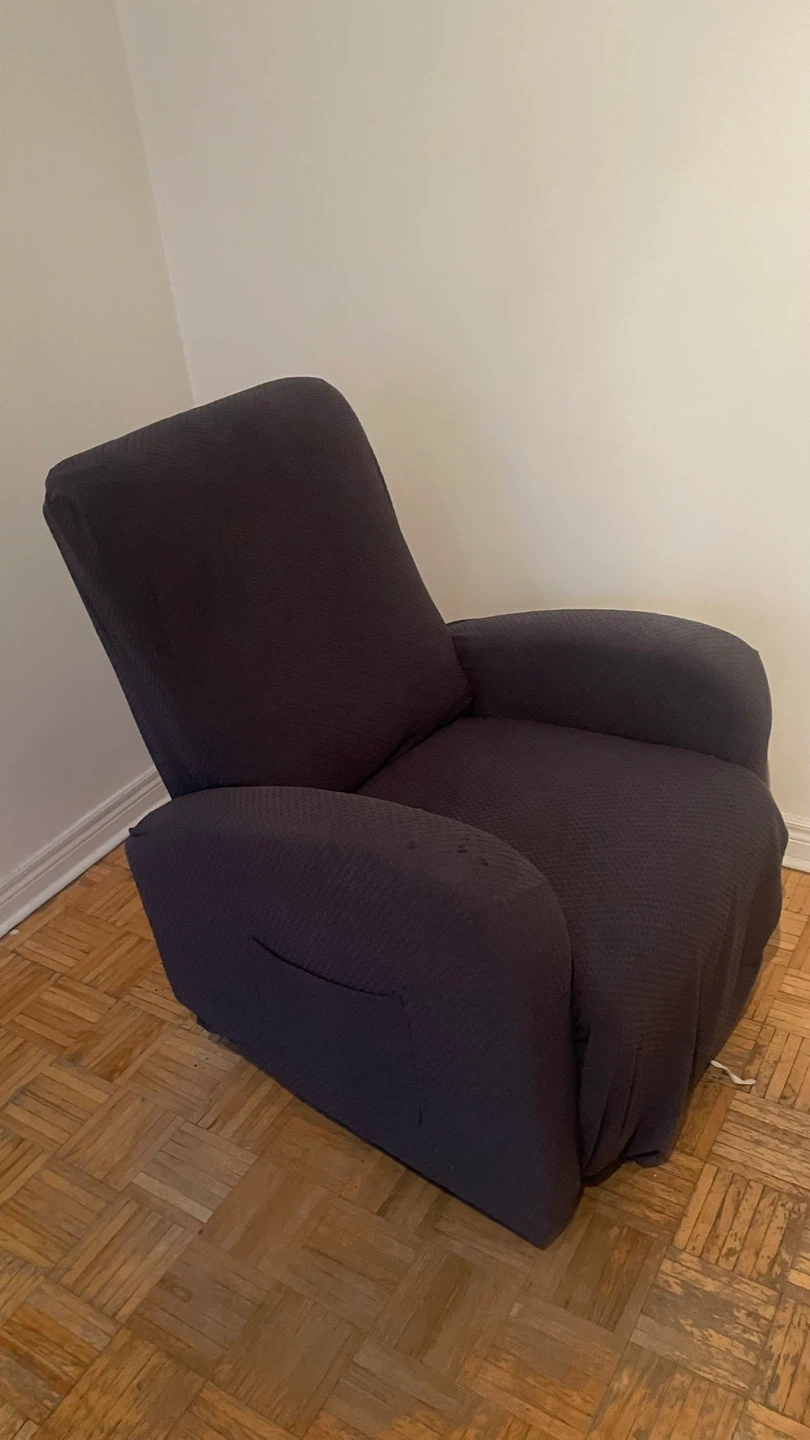 Dark Blue-Grey Recliner COVER