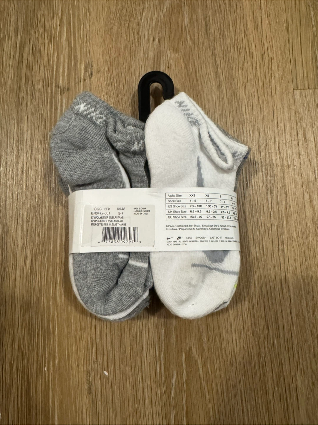 Nike Toddler Socks x 6 Size 10C-3Y - photo 2