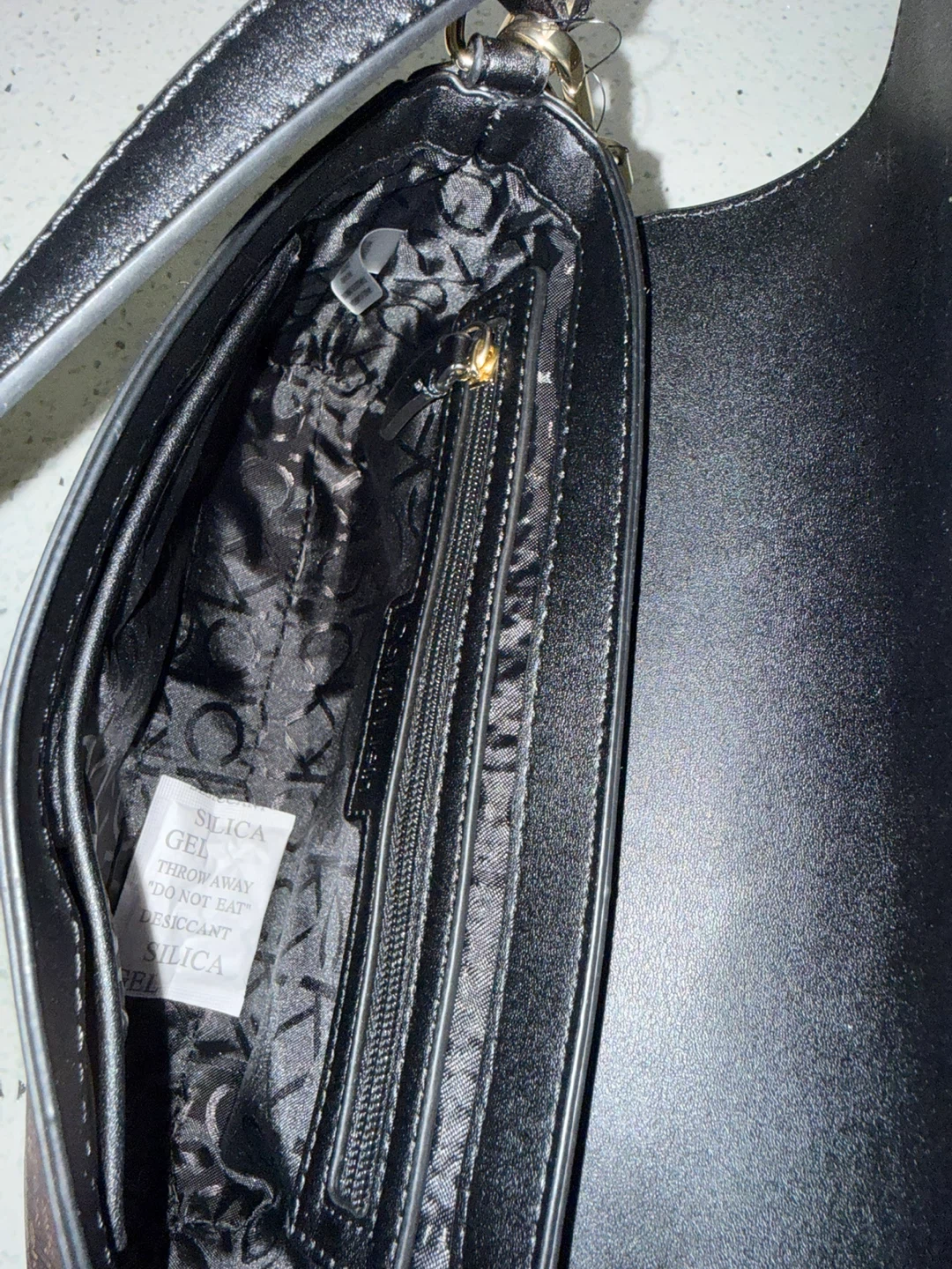 Calvin Klein Black Shoulder Bag with CK Monogram - photo 5