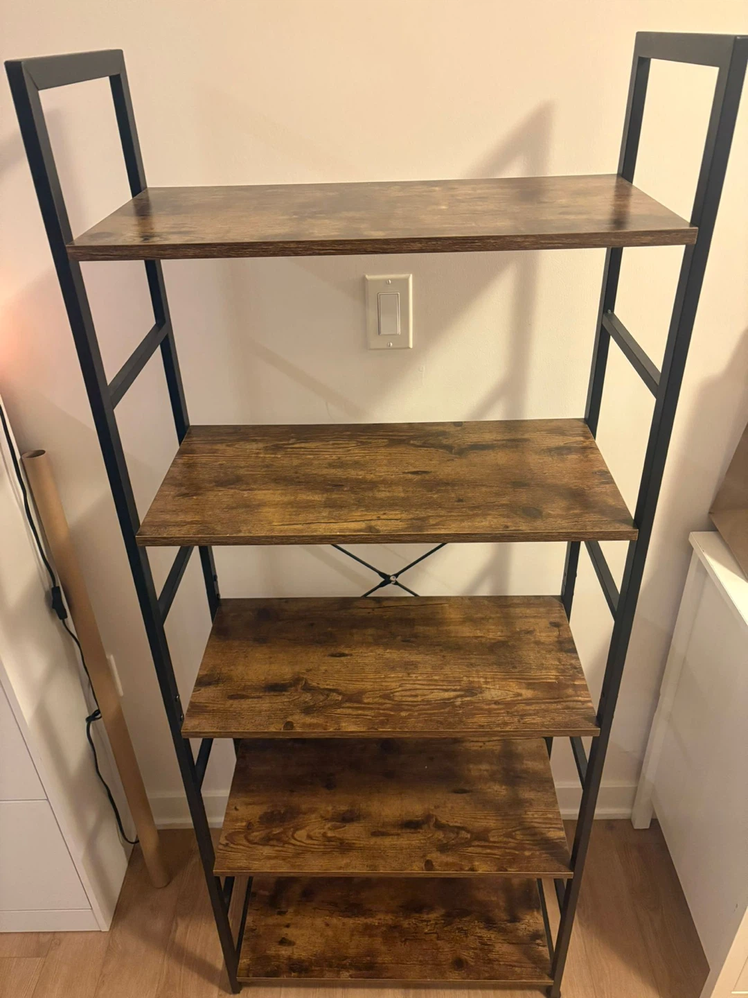 5-Tier Industrial Bookshelf - photo 3