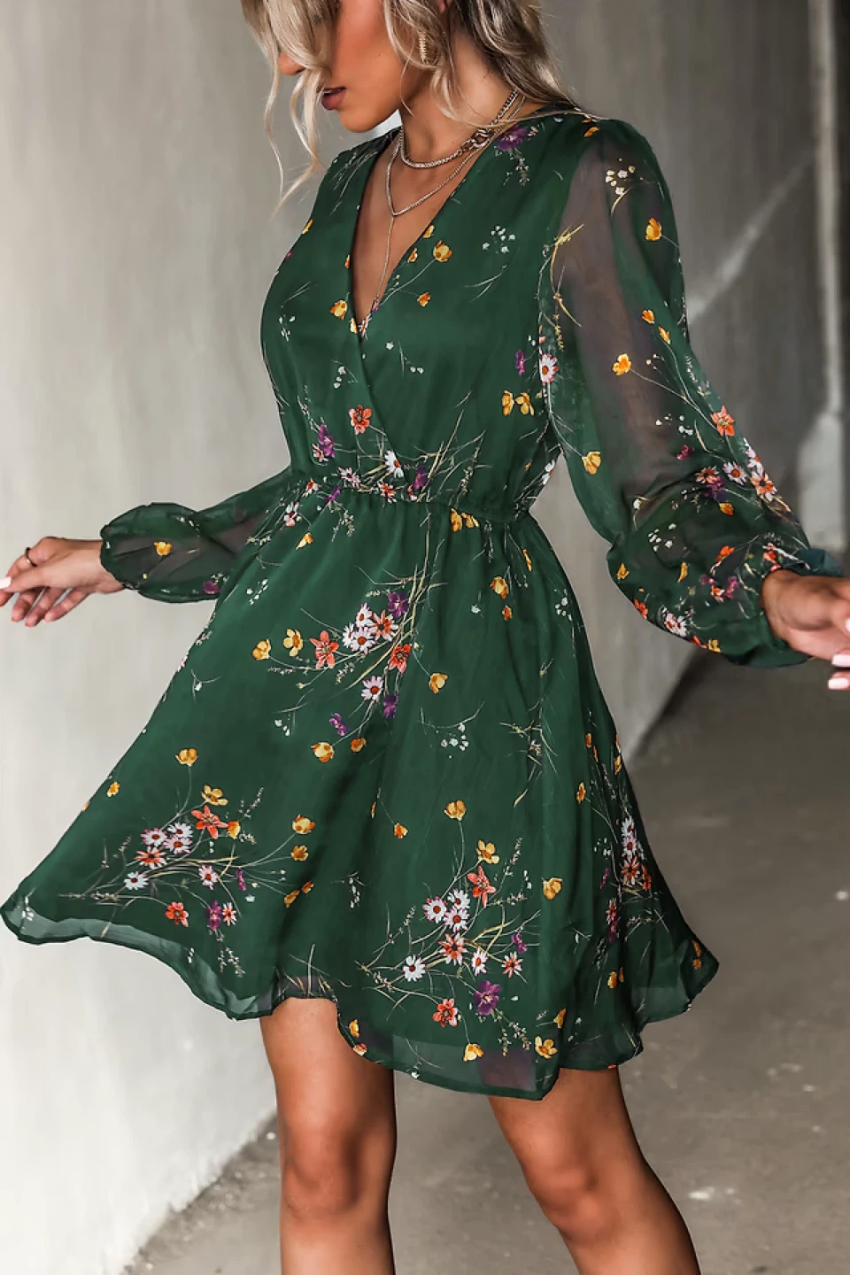 NEW! CUPSHE Julieta Ditsy Floral Chiffon Mini Dress - photo 3