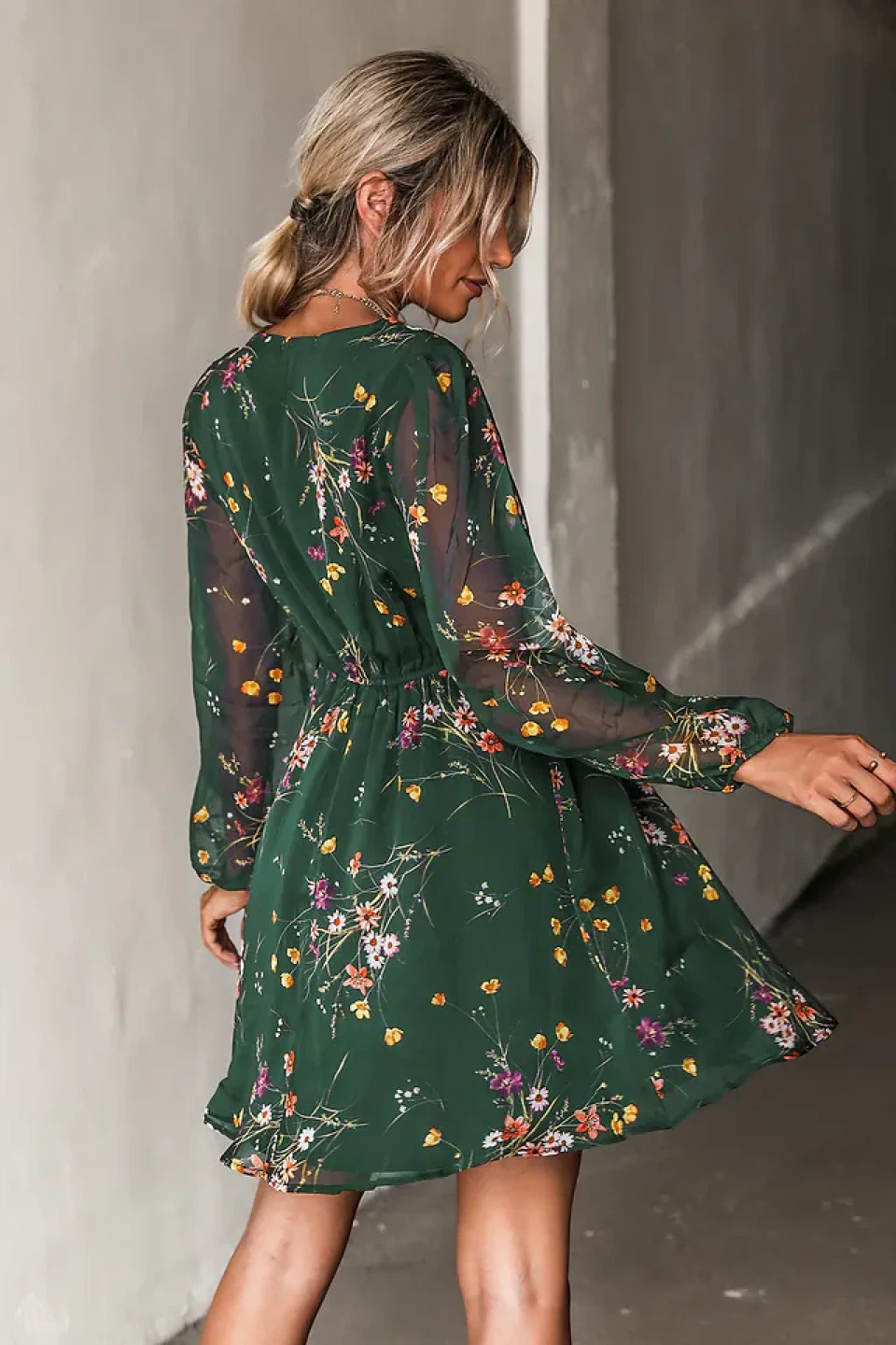 NEW! CUPSHE Julieta Ditsy Floral Chiffon Mini Dress - photo 2