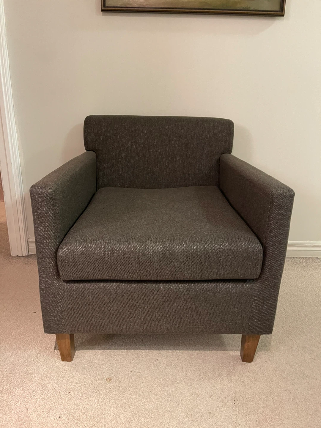 Dark Grey Armchairs brand new