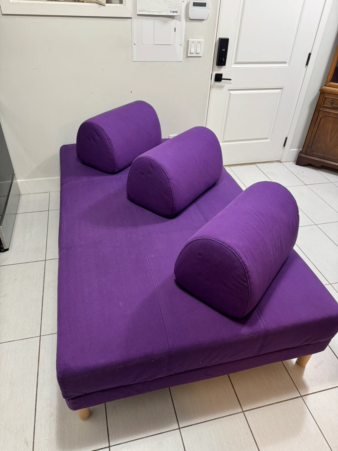 IKEA Purple sofa bed / FLOTTEBO VISSLE
