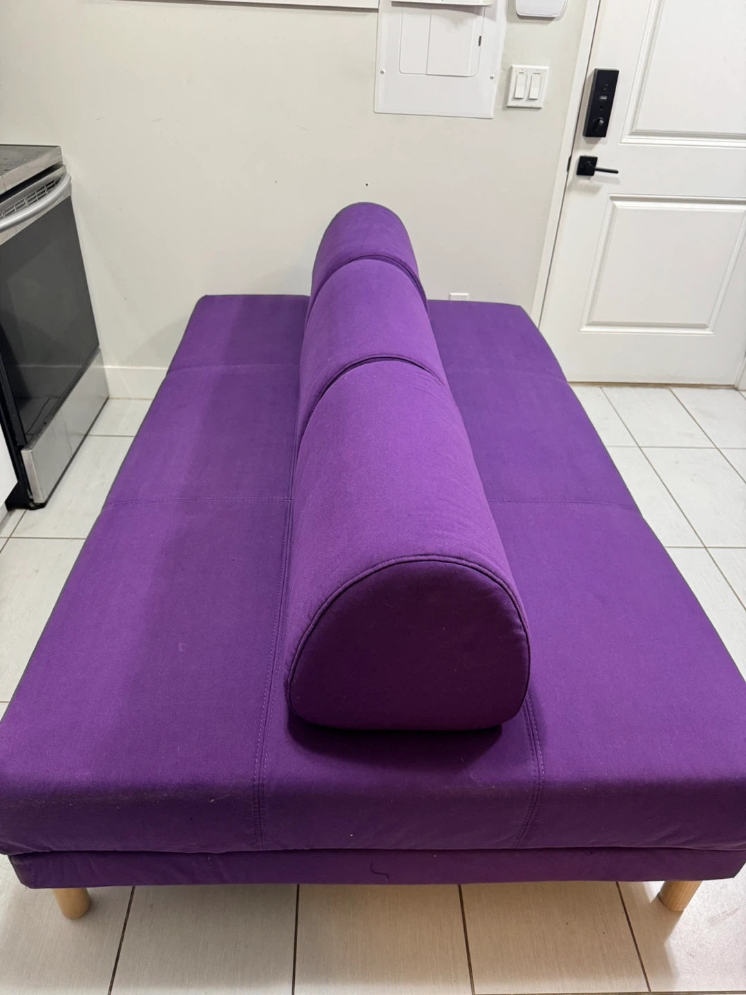 IKEA Purple sofa bed / FLOTTEBO VISSLE - photo 2