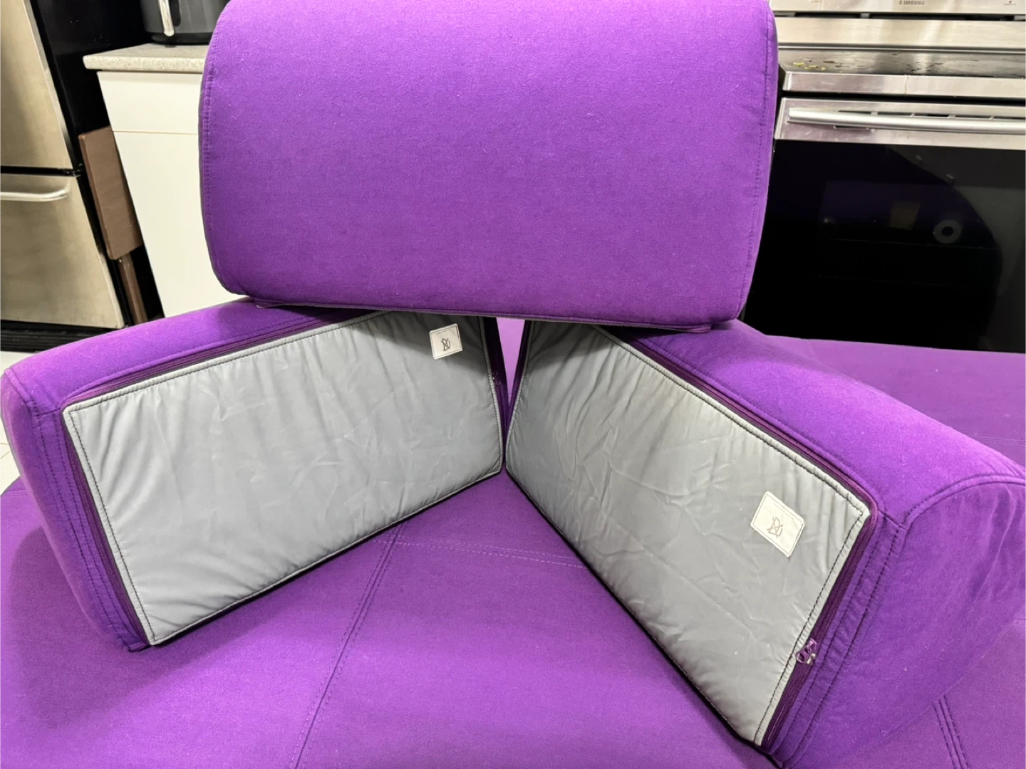 IKEA Purple sofa bed / FLOTTEBO VISSLE - photo 4