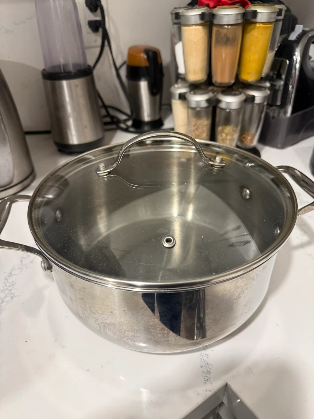Stainless Steel Pot with Lid 4.73L