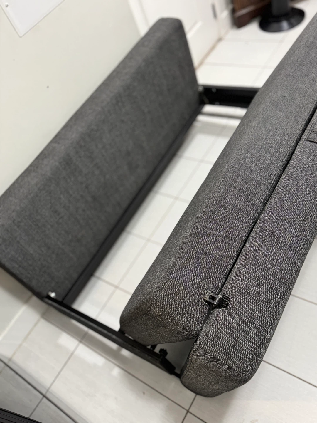 Stylish Gray Corduroy Sofa bed - photo 5