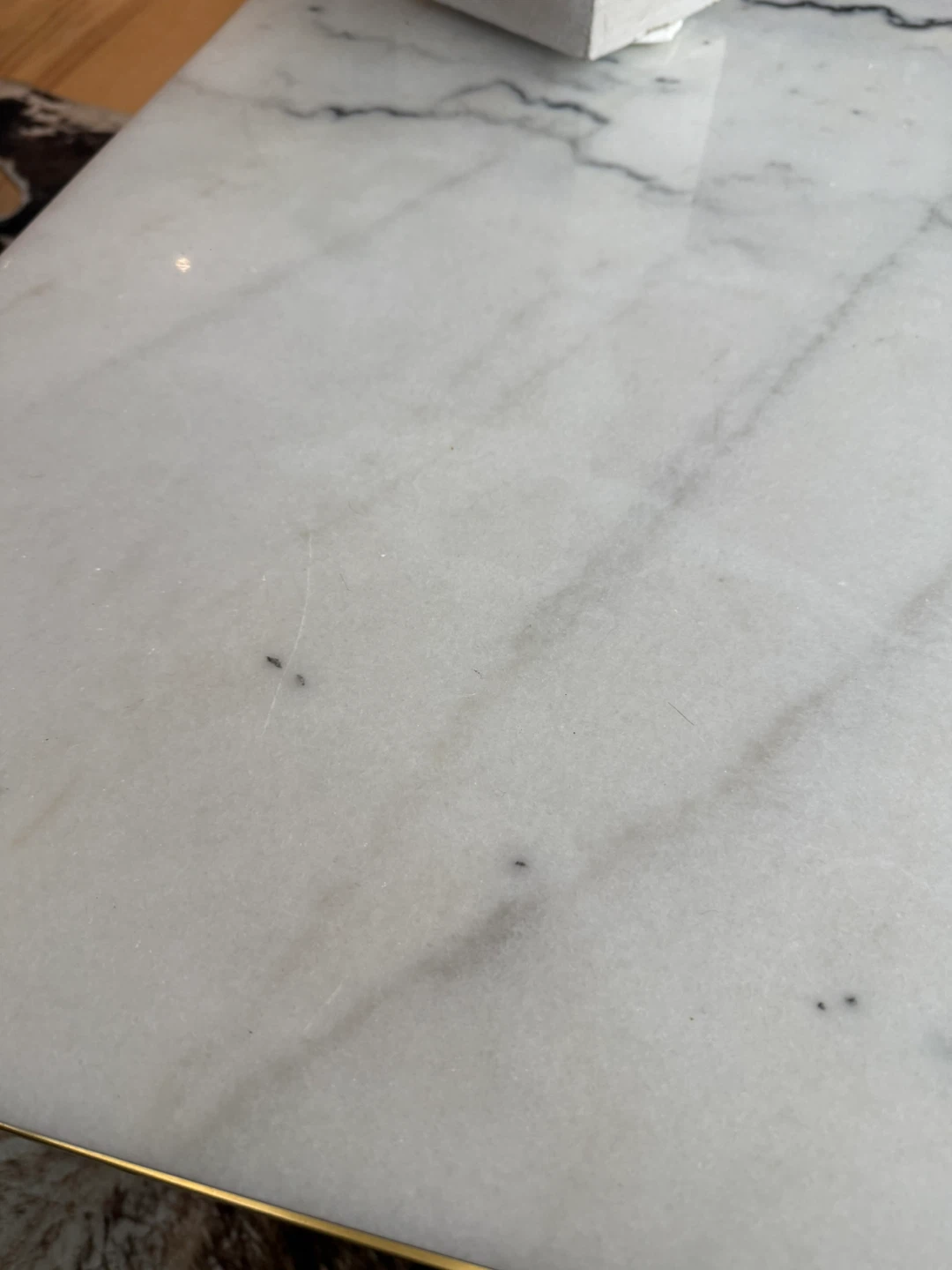 Carrara marble table top (not table base) - photo 2