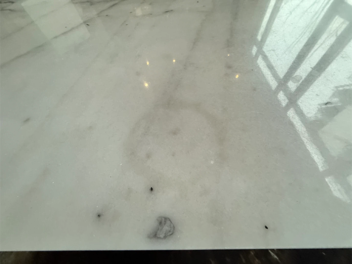 Carrara marble table top (not table base) - photo 5