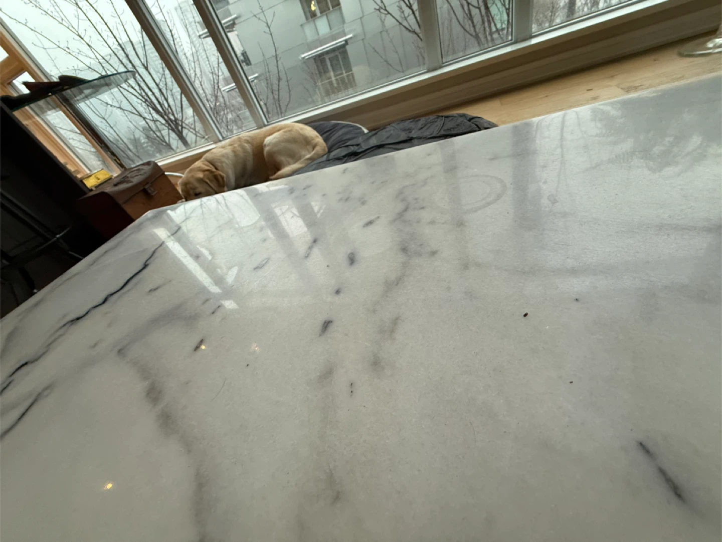 Carrara marble table top (not table base) - photo 3