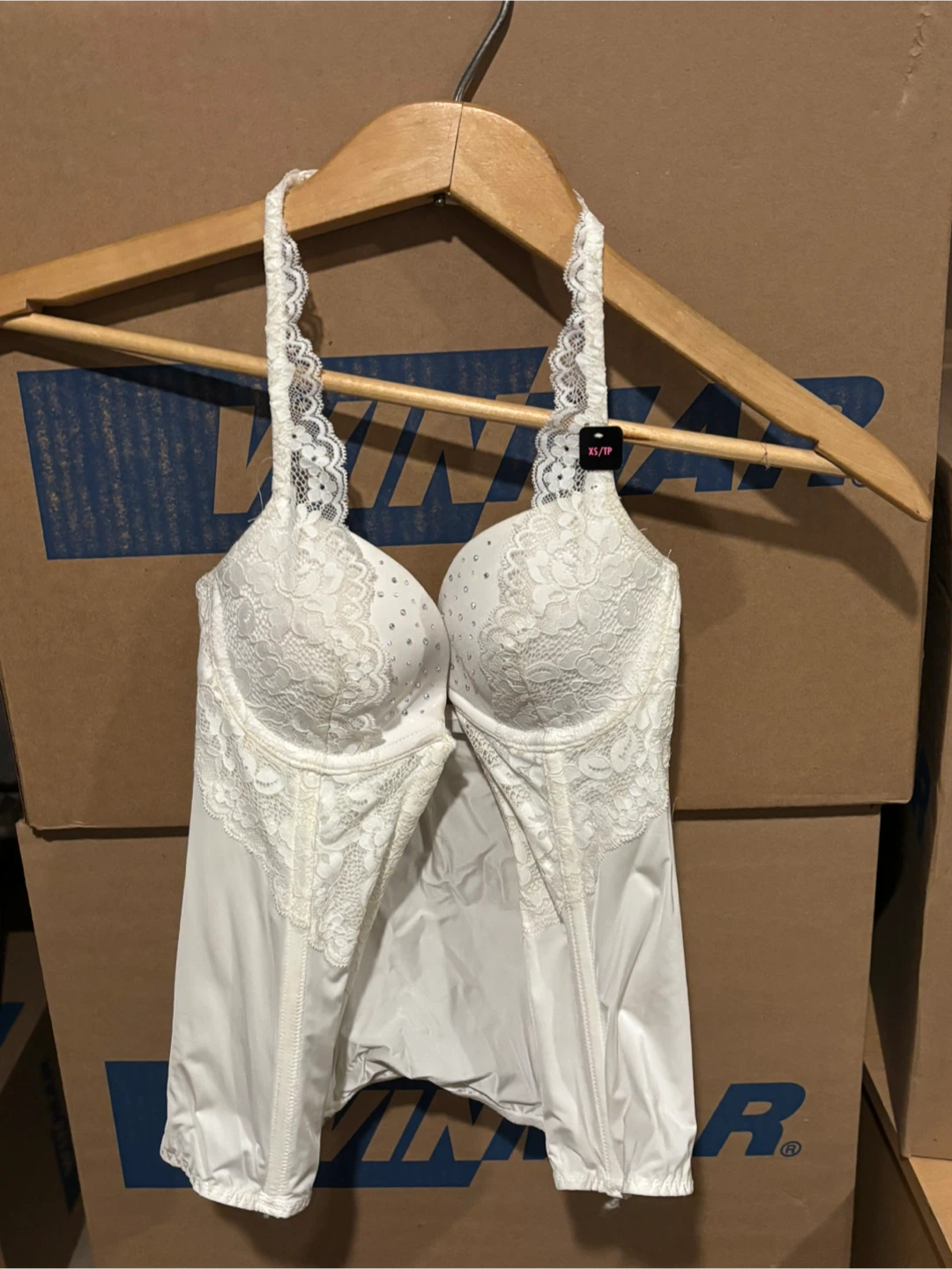White Lace Corset Top - XS/TP