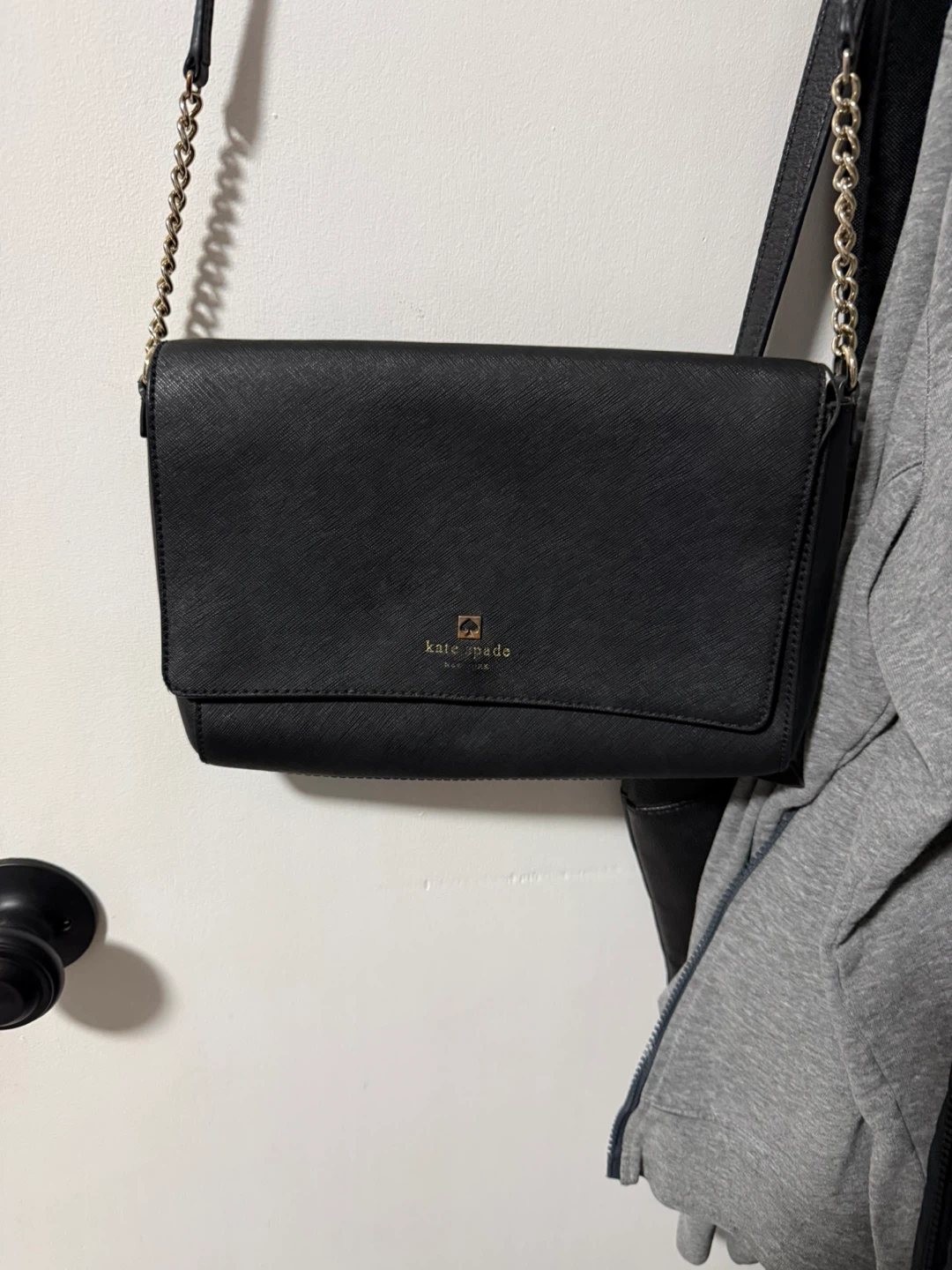 Kate Spade Black Leather Crossbody Bag