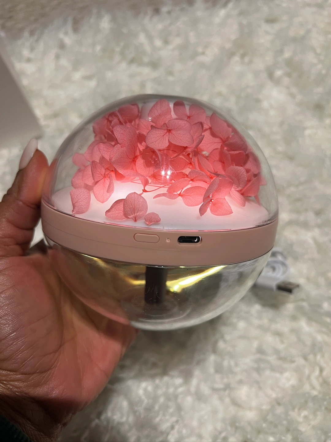 Pink Hydrangea Flower Humidifier - photo 3