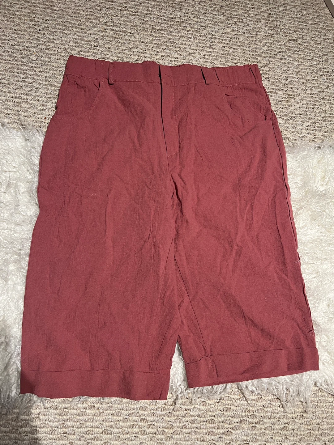 Women's Linen Blend Shorts - Dusty Rose