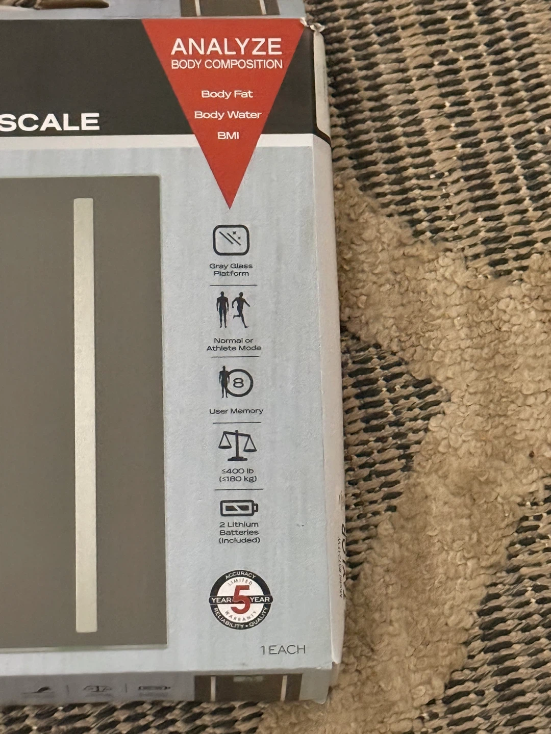 Taylor Body Composition Scale BMI BODY FAT AND BODY WATER - photo 2