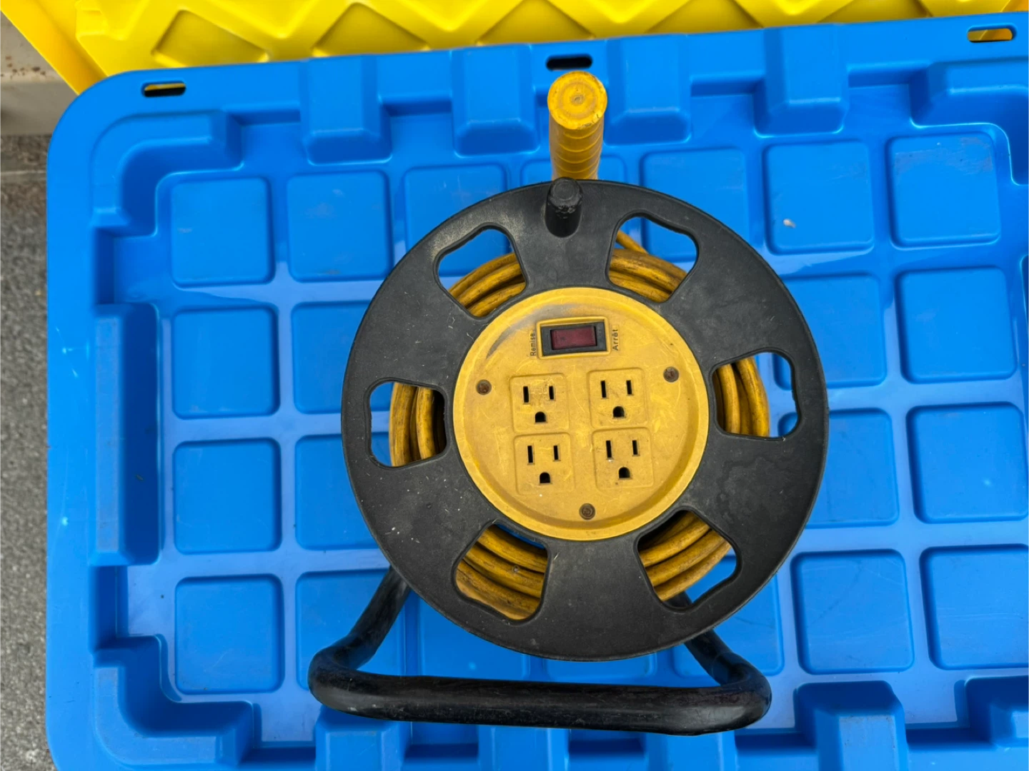 Yellow Extension Cord Reel