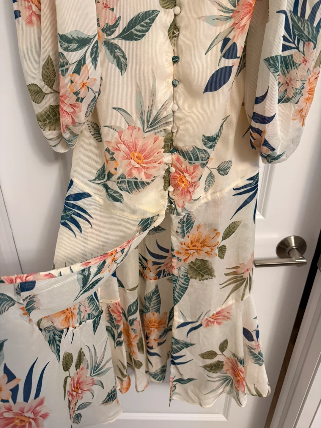 Guess Floral Cold Shoulder Maxi Dress - photo 3