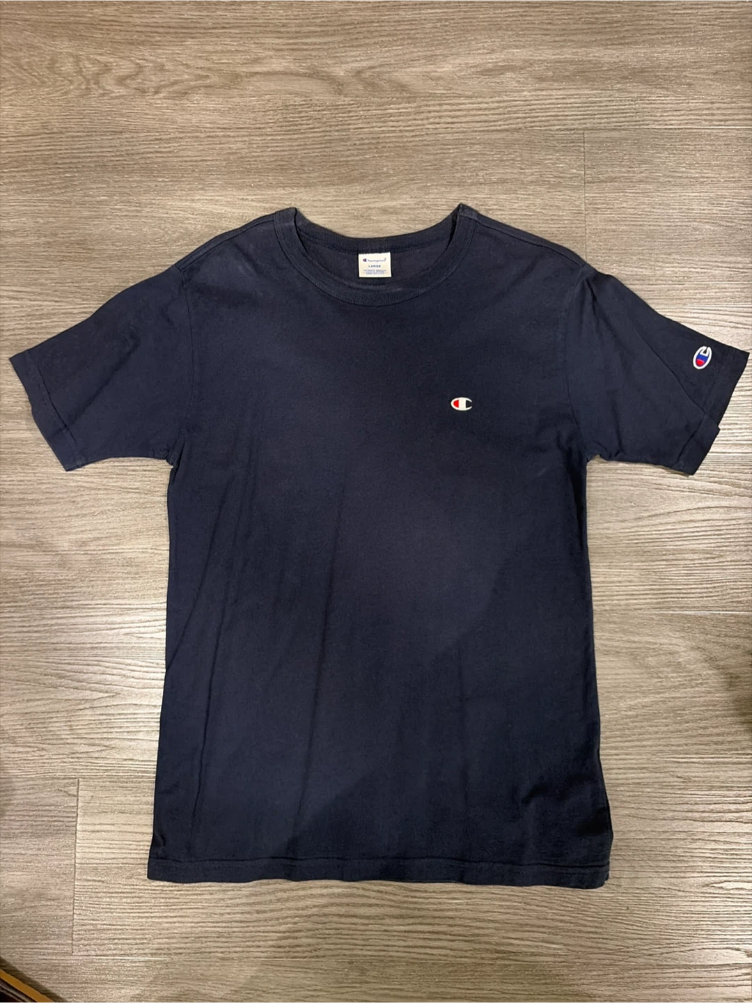 Champion Navy Blue T-Shirt - Large