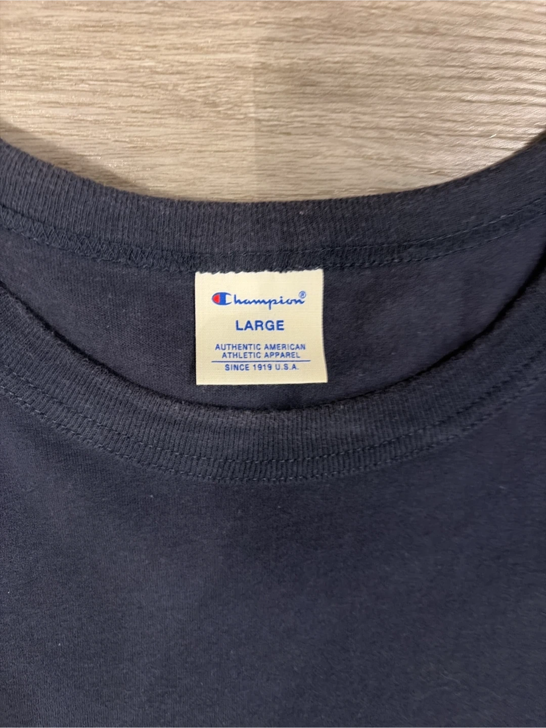 Champion Navy Blue T-Shirt - Large - photo 2
