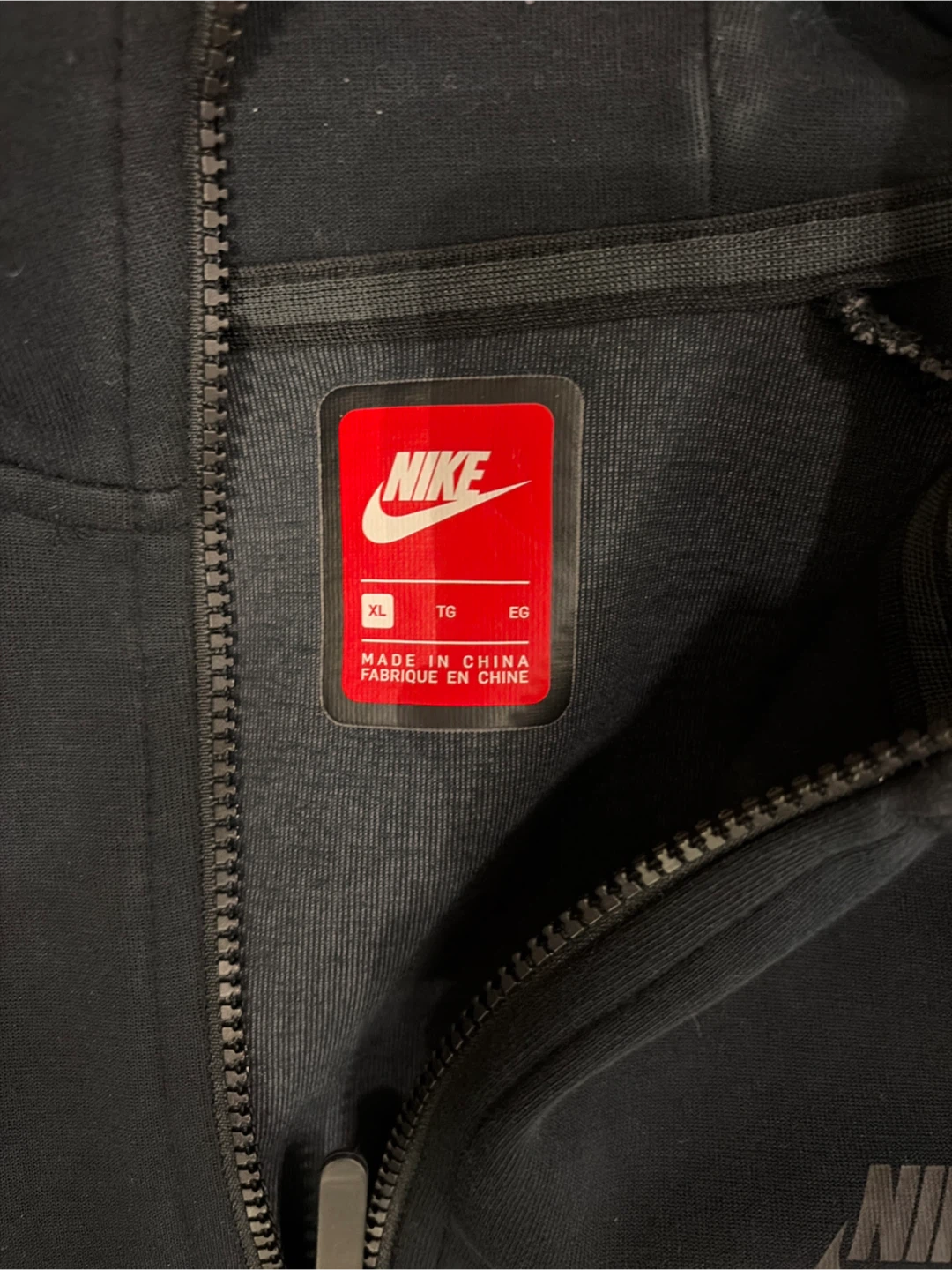 Nike Tech Fleece Full-Zip Hoodie XL Black/Grey - photo 2