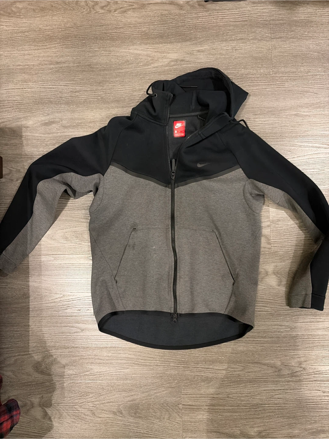 Nike Tech Fleece Full-Zip Hoodie XL Black/Grey