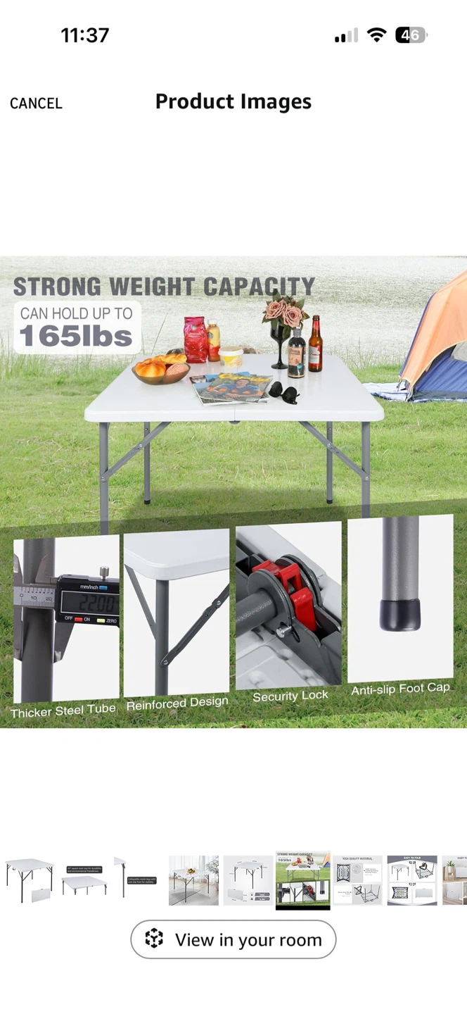 Moving sale) folding table / like new - photo 4