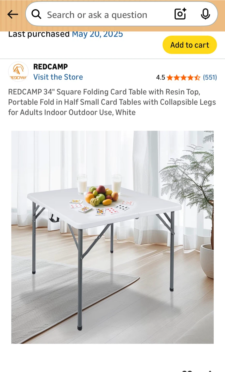 Moving sale) folding table / like new - photo 2