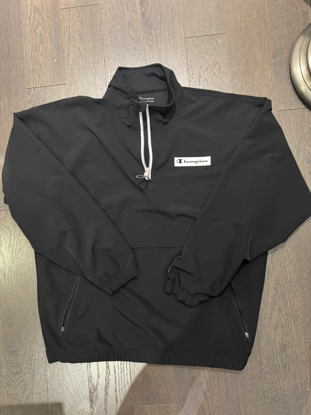 Champion Black 1/4 Zip Pullover Jacket