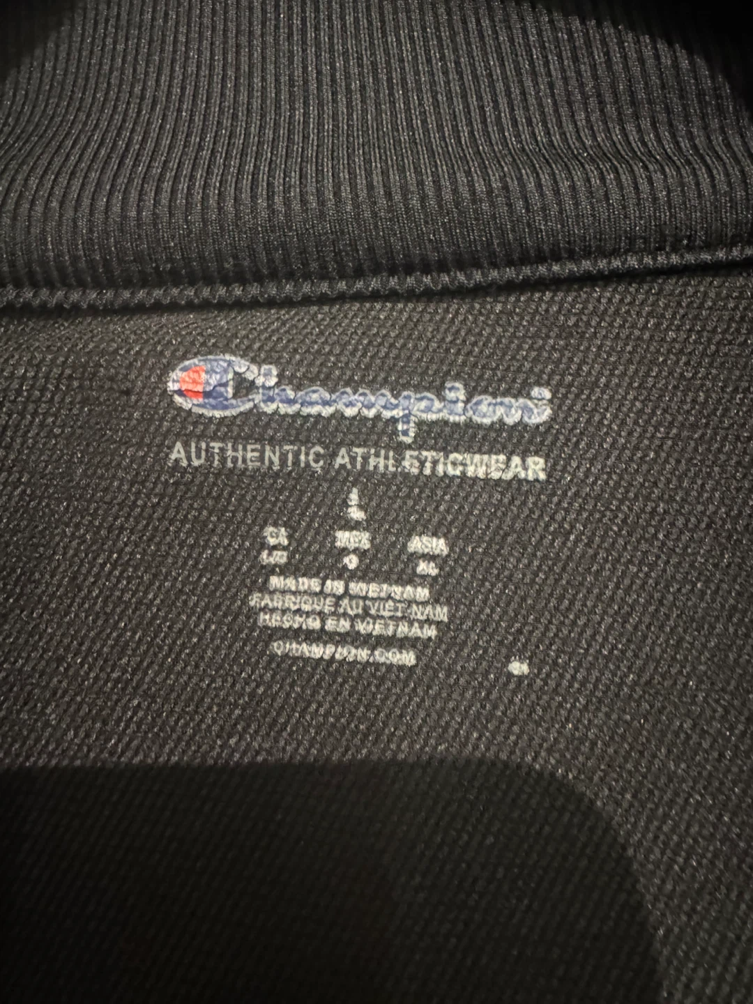 Champion Black 1/4 Zip Pullover Jacket - photo 2