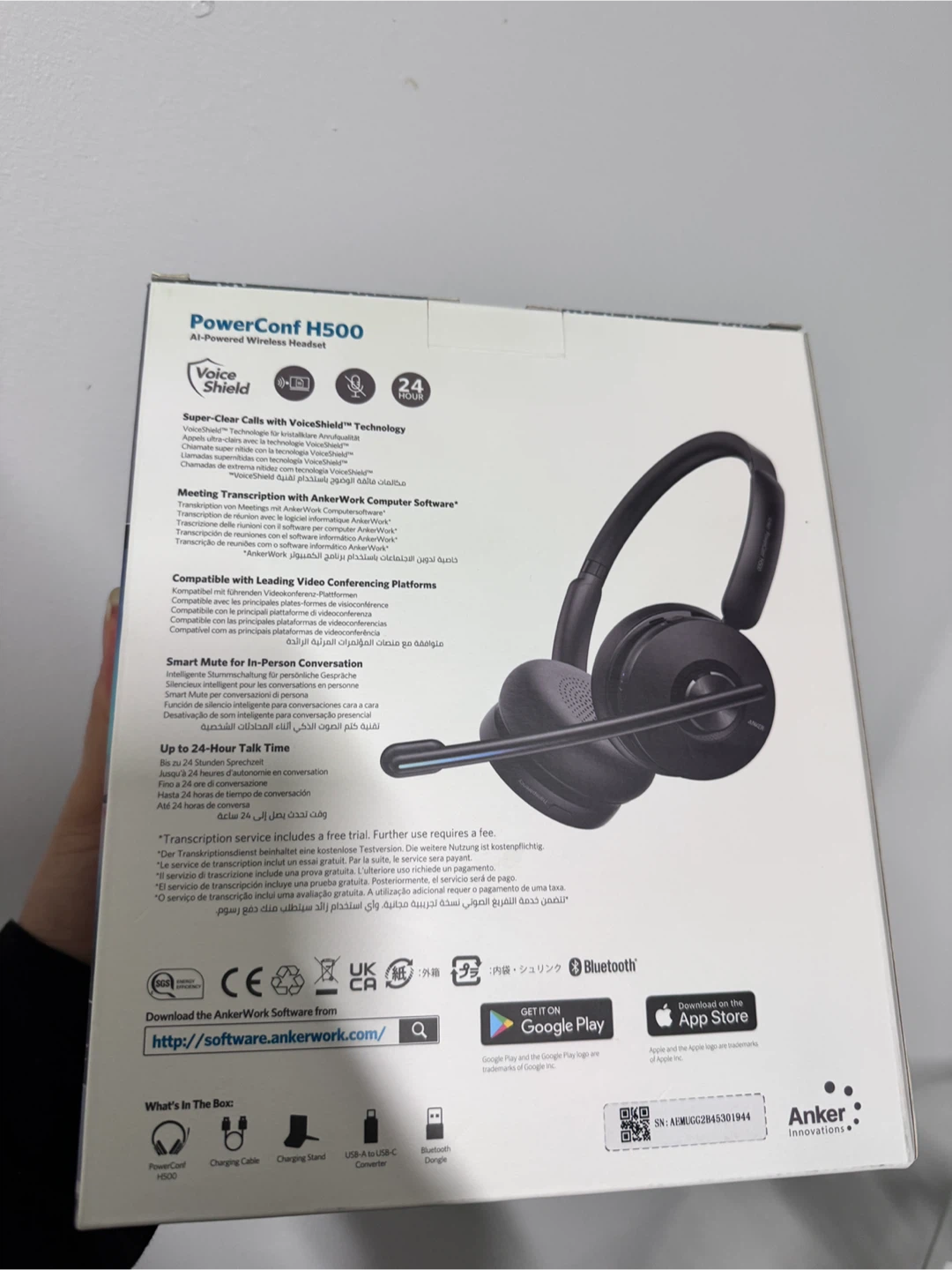 AnkerWork PowerConf H500 AI-Powered Wireless Headset - photo 3