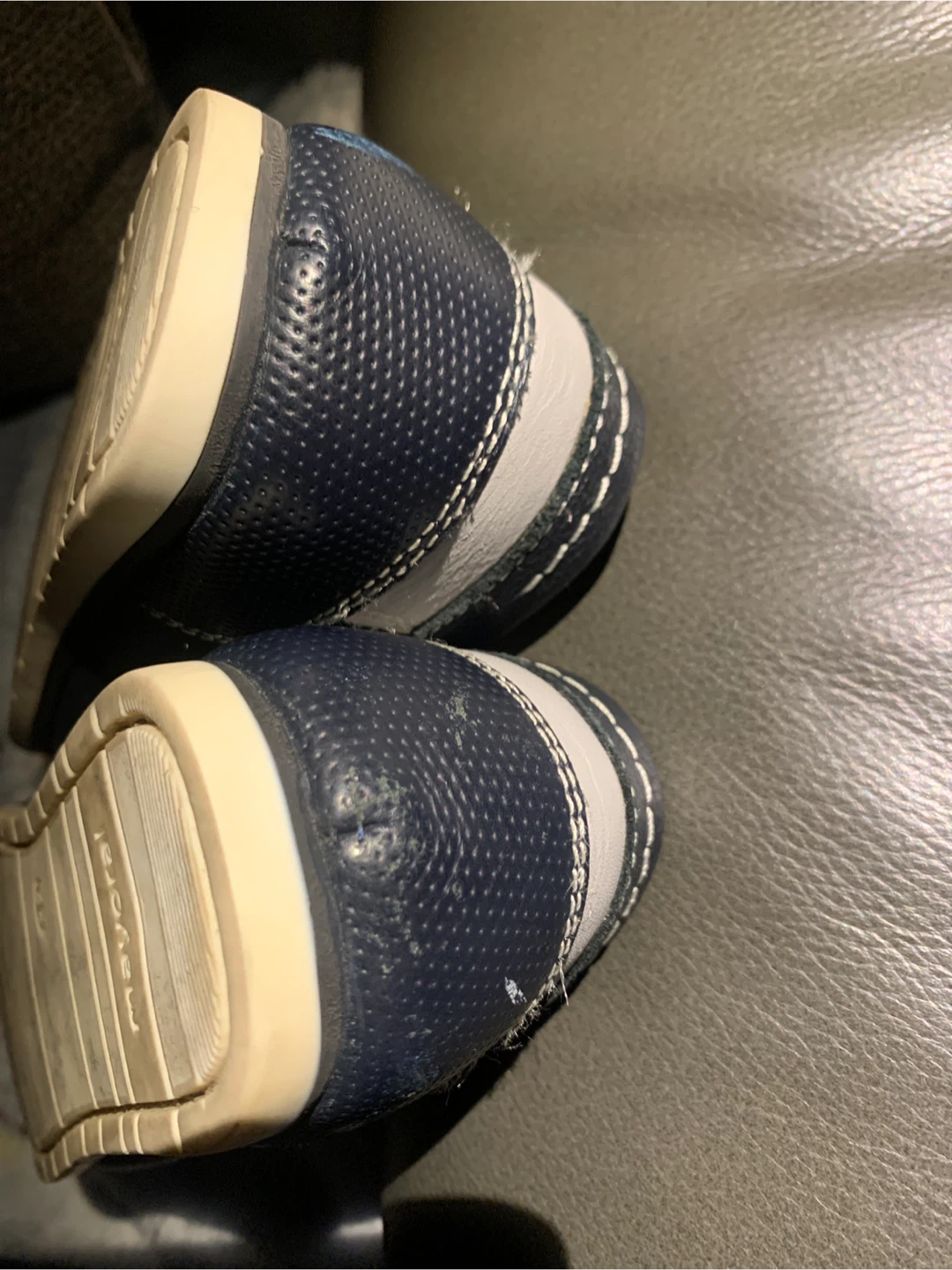 BOY’S MAYORAL LEATHER Navy Blue Loafer Shoes - Size 32 - photo 4