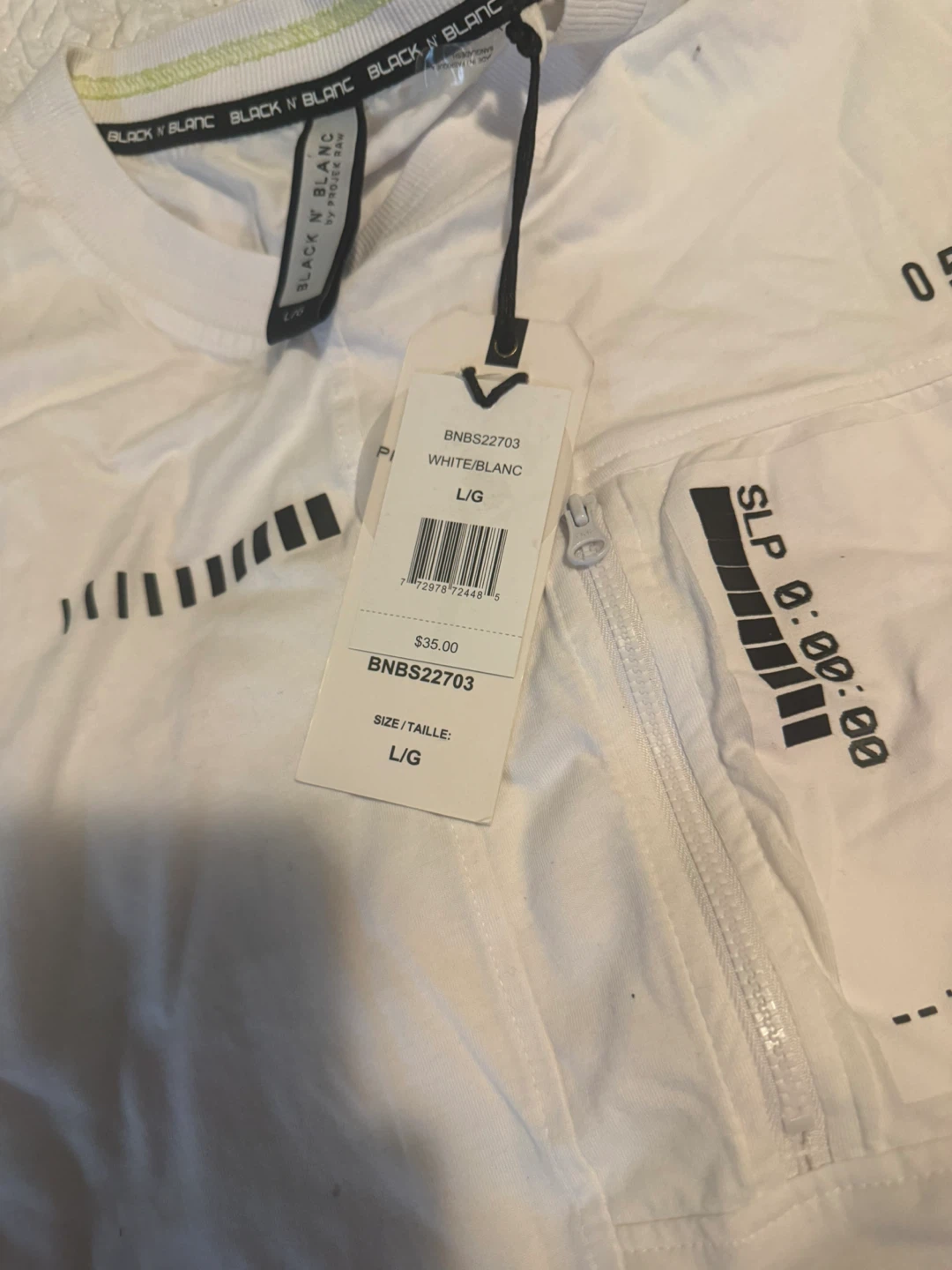 BLACK N BLANC White T-Shirt Size L/G - photo 3