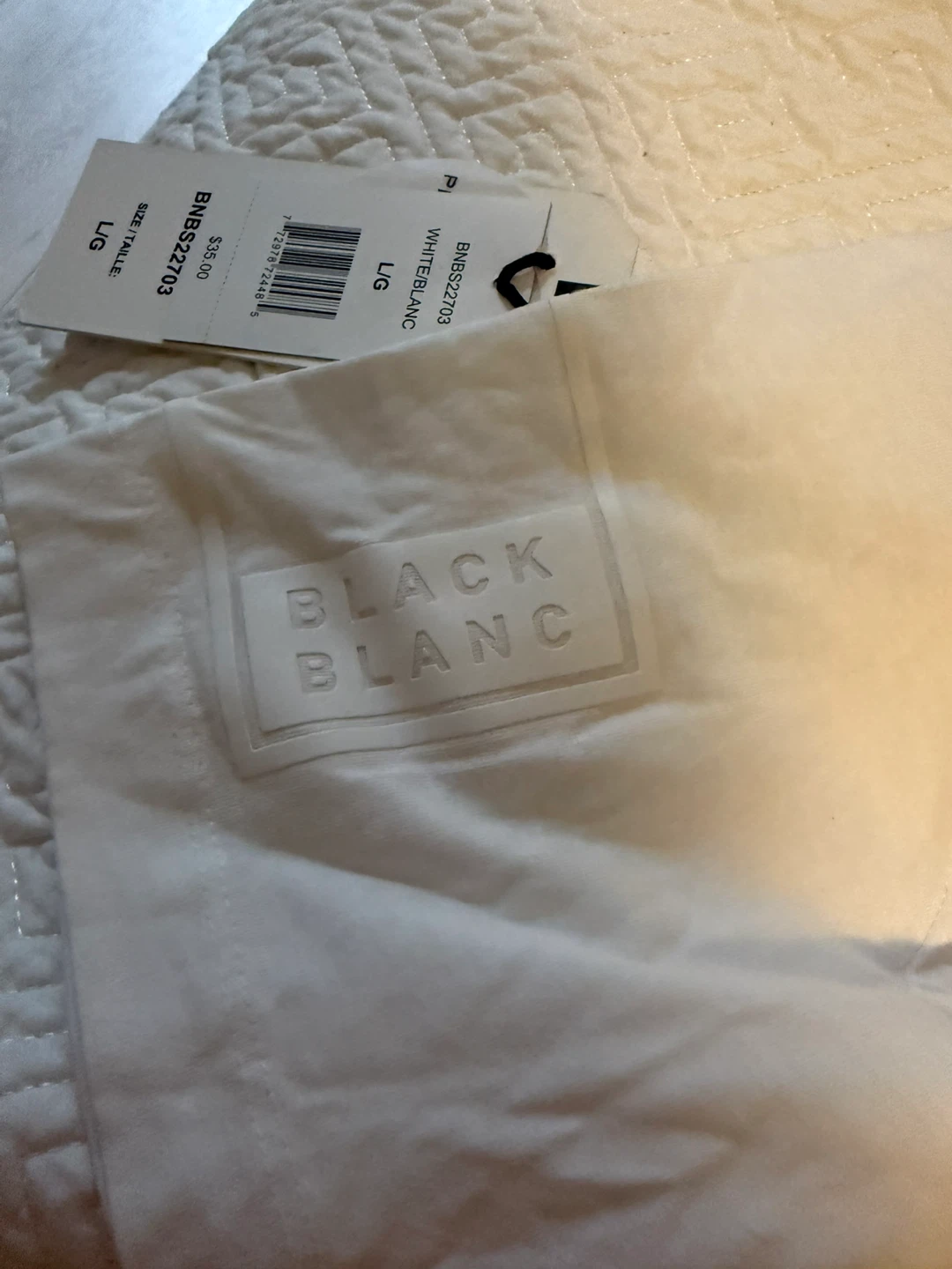 BLACK N BLANC White T-Shirt Size L/G - photo 5
