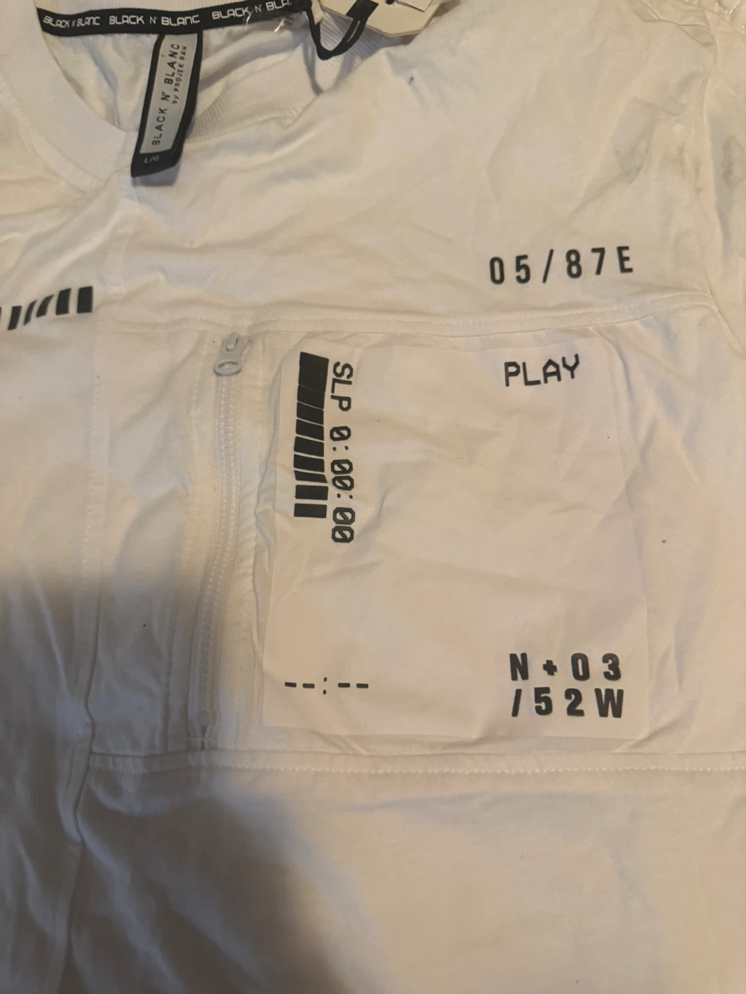 BLACK N BLANC White T-Shirt Size L/G - photo 2