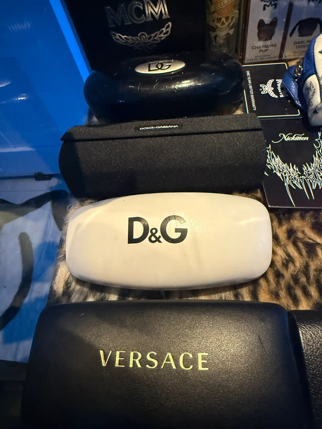 Designer sunglass cases