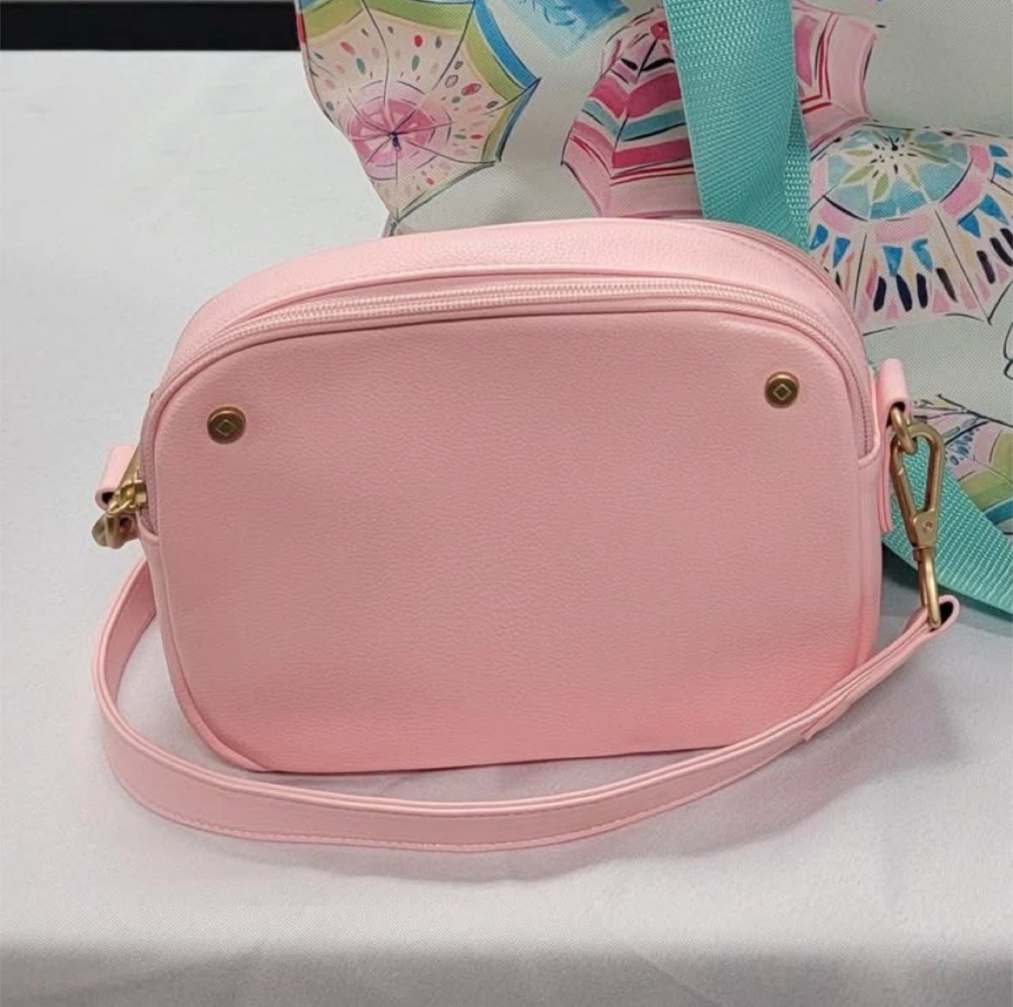 Thirty-One Faux Leather Crossbody Bag with Adjustable Strap - photo 2