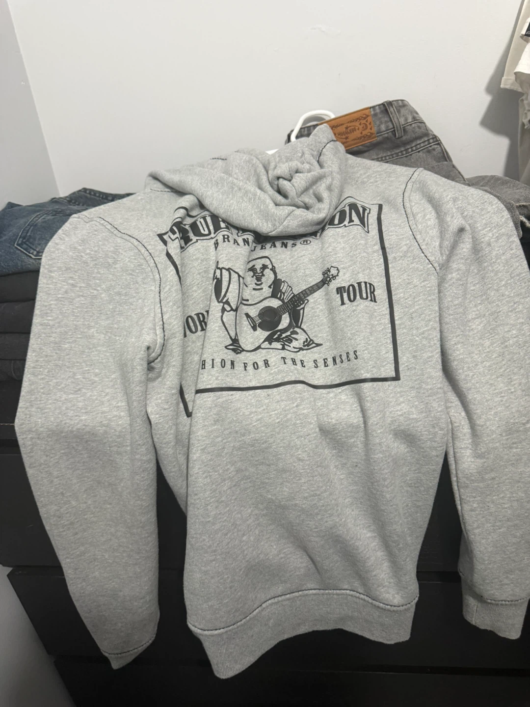 True Religion Grey Zip-Up Hoodie - photo 2