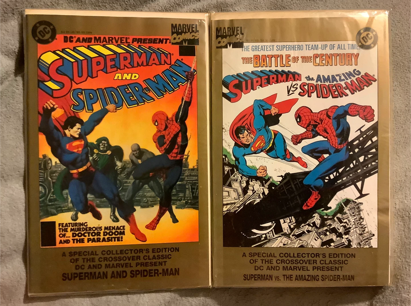 Superman and/Vs Spider-Man reproductions