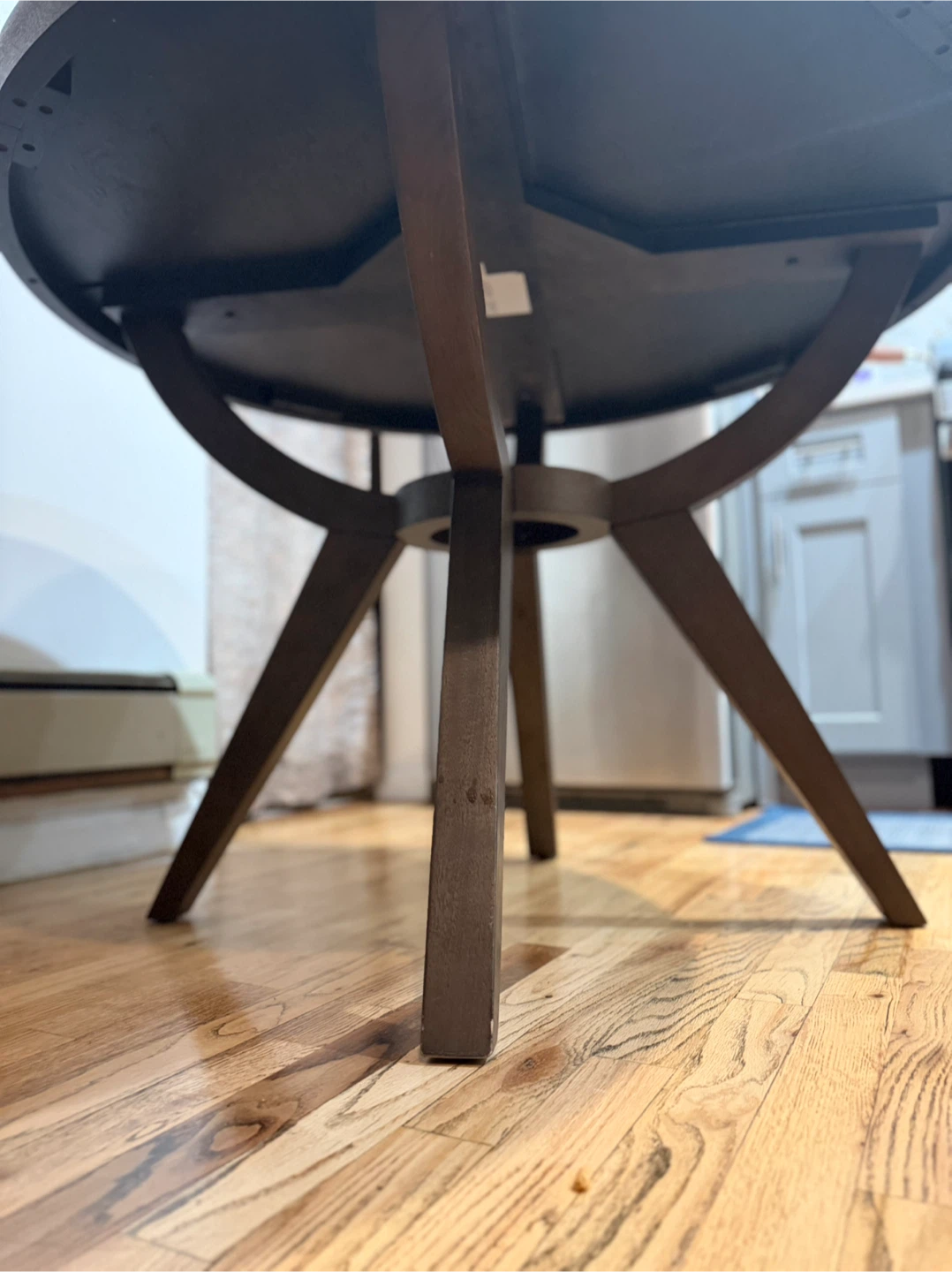 Round Wood Dining Table 42”inch diameter - photo 3