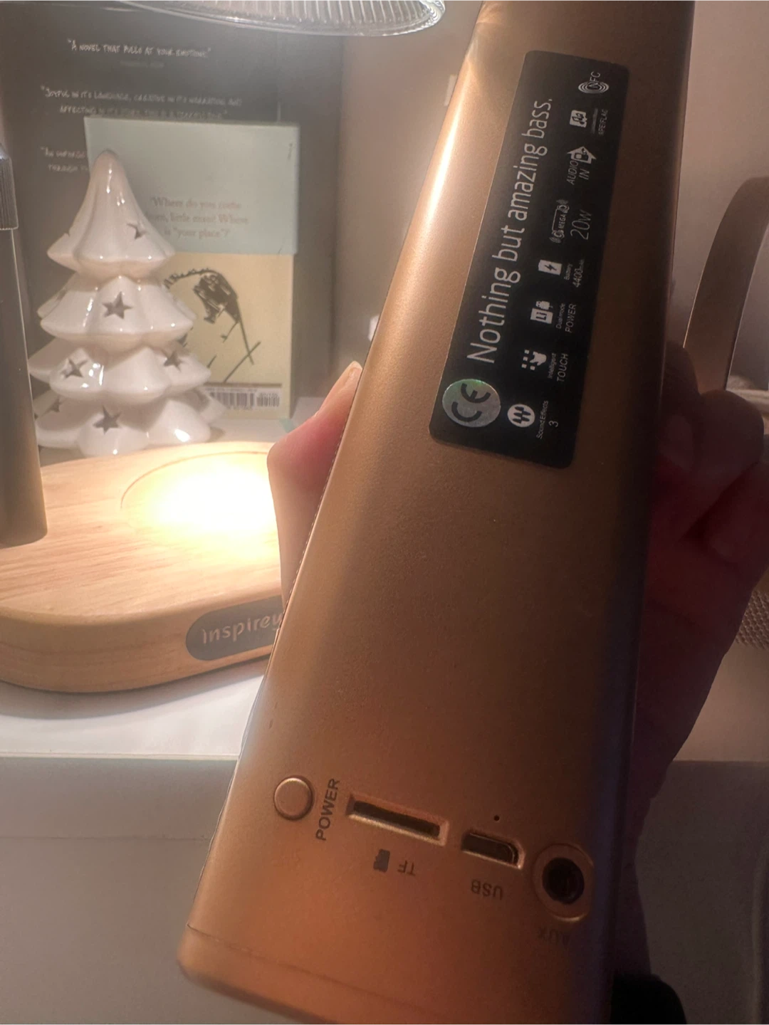 Portable Bluetooth Speaker 20W Gold - photo 3