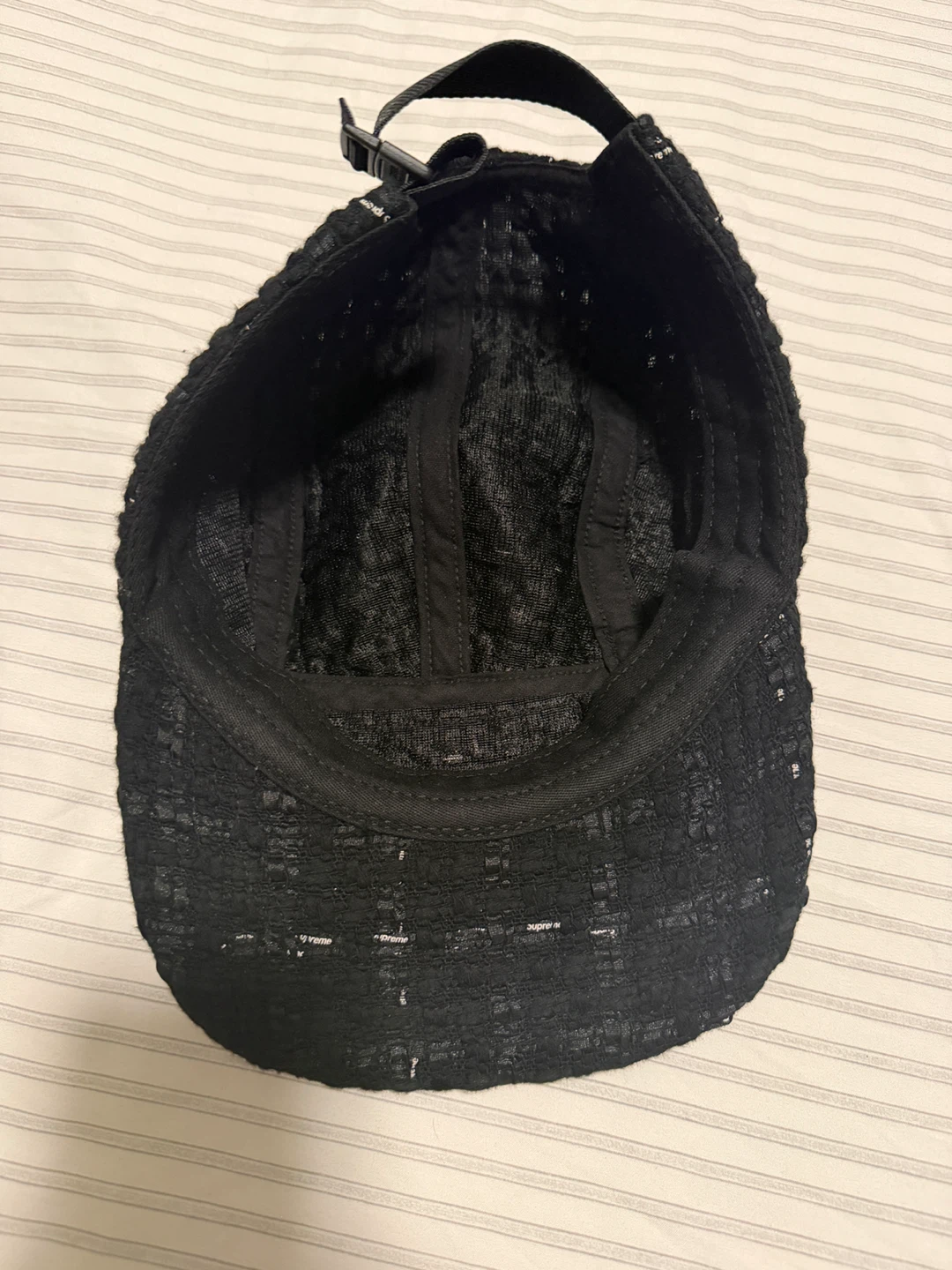 Supreme Ribbon Boucle Camp Cap Black - photo 3