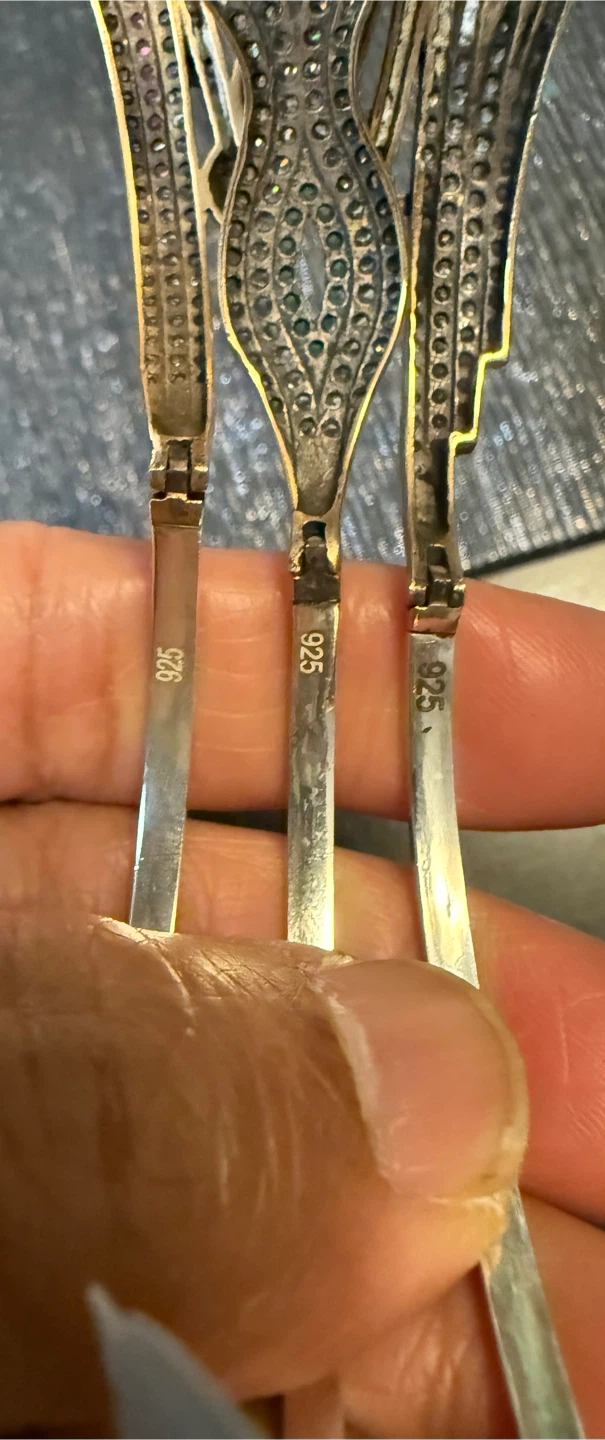 $50 each Sterling Silver Bracelets with Copper and stones - photo 4
